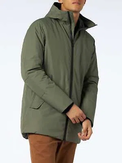 Pre-owned Mc2 Saint Barth Man Hooded Military Green Voyager Parka Jacket