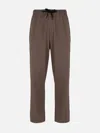 Mc2 Saint Barth Man Khaki Casual Pants Porter In Brown