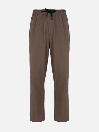 Mc2 Saint Barth Man Khaki Casual Pants Porter In Brown