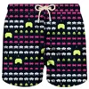 Mc2 Saint Barth Man Light Fabric Swim Shorts With Space Print
