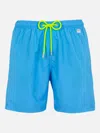 Mc2 Saint Barth Man Lightweight Fabric Aqua Blue Swim-shorts Lighting Pantone Pantone Special Edition In Sky