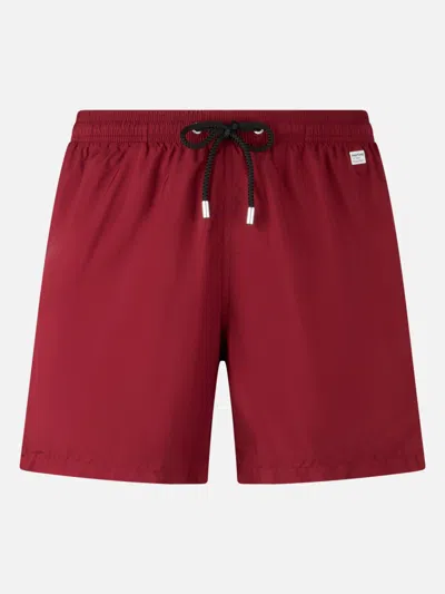 MC2 SAINT BARTH MAN LIGHTWEIGHT FABRIC BURGUNDY SWIM SHORTS LIGHTING PANTONE PANTONE® SPECIAL EDITION