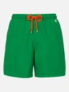 Mc2 Saint Barth Man Lightweight Fabric Grass Green Swim-shorts Lighting Pantone Pantone Special Edition In Green