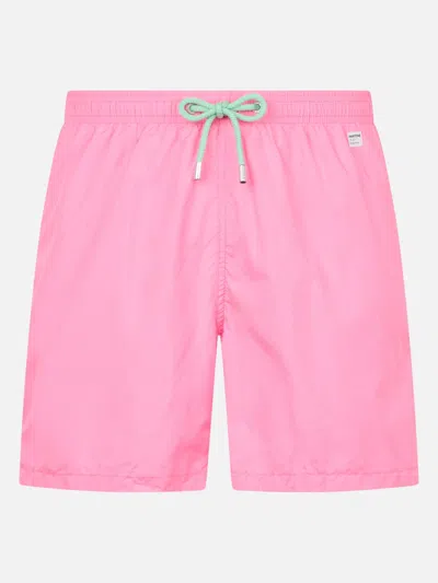 Mc2 Saint Barth Man Lightweight Fabric Pink Swim-shorts Lighting Pantone Pantone Special Edition