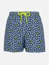 Mc2 Saint Barth Lobster-print Swim Shorts In Blue