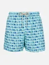 Mc2 Saint Barth X Vespa Swim Shorts In Green