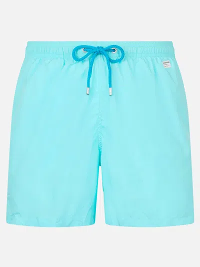 Mc2 Saint Barth Man Lightweight Fabric Water Green Swim-shorts Lighting Pantone Pantone Special Edition
