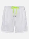 Mc2 Saint Barth Man Lightweight Fabric White Swim-shorts Lighting Pantone Pantone Special Edition In White
