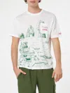 Mc2 Saint Barth Ecstasea T-shirt Aus Leinen In White
