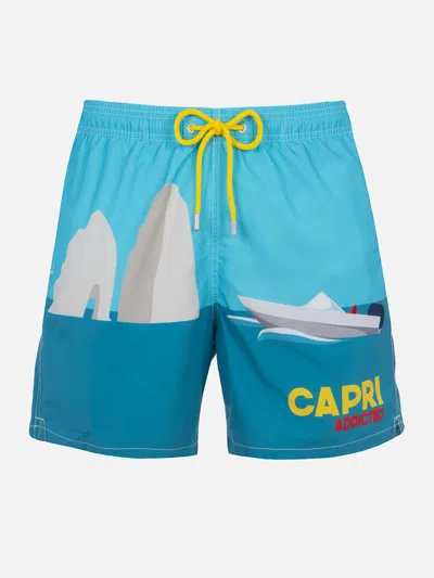 Mc2 Saint Barth Capri Swim Shorts In Green