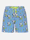 Mc2 Saint Barth Patterned Swim Shorts In Blue