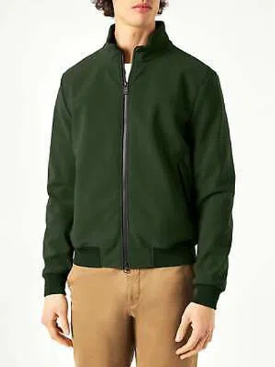 Pre-owned Mc2 Saint Barth Man Mid-weight Military Green Bomber Jacket