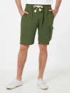 Mc2 Saint Barth Man Military Green Linen Bermuda Marseille In Green