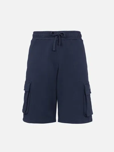 MC2 SAINT BARTH MAN NAVY BLUE CARGO SHORT PANTS CARGY