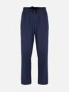 Mc2 Saint Barth Man Navy Blue Casual Pants Porter In Blue