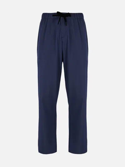 Mc2 Saint Barth Man Navy Blue Casual Pants Porter