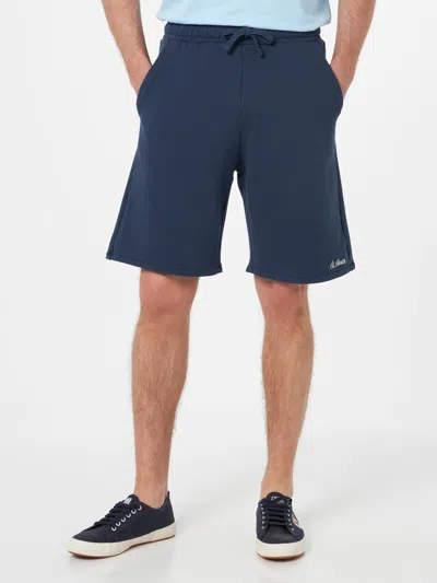 Mc2 Saint Barth Randle Cotton Track Shorts In Blue