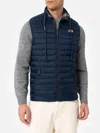 Mc2 Saint Barth Man Navy Blue Padded Vest Aspen