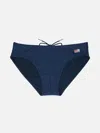 Mc2 Saint Barth Man Navy Blue Swim Briefs Cayo In Blue