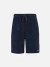 Mc2 Saint Barth Sponge Bermuda Shorts In Blue