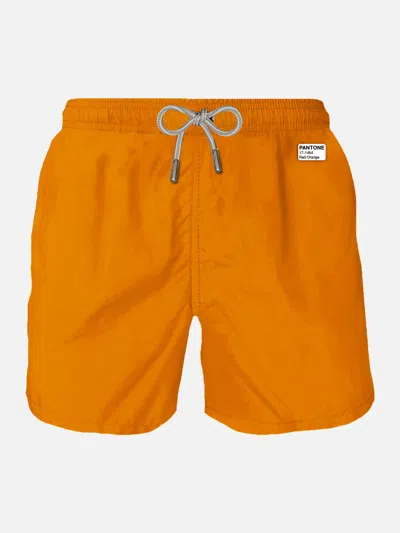 Mc2 Saint Barth Man Orange Swim Shorts Pantone Special Edition