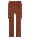 Mc2 Saint Barth Man Pants Camel Size L Cotton, Elastane