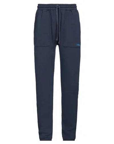 Mc2 Saint Barth Man Pants Navy Blue Size L Cotton, Polyester