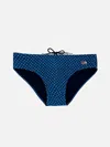 Mc2 Saint Barth Man Polka Dots Swim Briefs Cayo In Blue