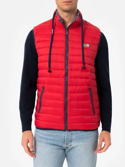 Mc2 Saint Barth Man Red Padded Vest Aspen