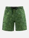 Mc2 Saint Barth Mens Costume With Jacquard Print In Green