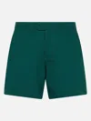 Mc2 Saint Barth Man Short-length British Green Swim Shorts Master In Green