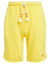 Mc2 Saint Barth Man Shorts & Bermuda Shorts Yellow Size S Cotton