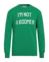 Mc2 Saint Barth Man Sweater Green Size S Wool, Viscose, Cashmere, Polyamide In Green