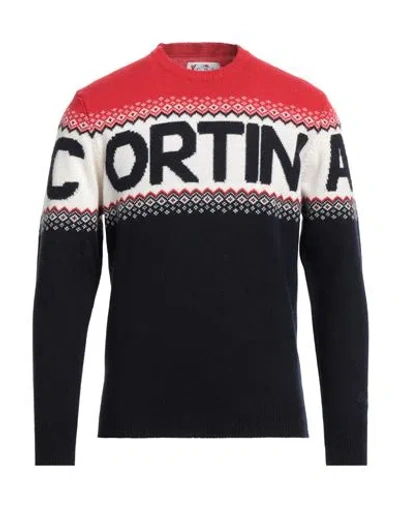 Mc2 Saint Barth Man Sweater Midnight Blue Size S Wool, Viscose, Cashmere, Polyamide