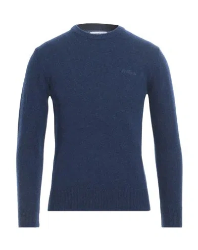 Mc2 Saint Barth Man Sweater Navy Blue Size S Lambswool