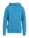 Mc2 Saint Barth Man Sweatshirt Azure Size M Cotton, Polyester