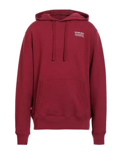 Mc2 Saint Barth Man Sweatshirt Burgundy Size L Cotton In Red