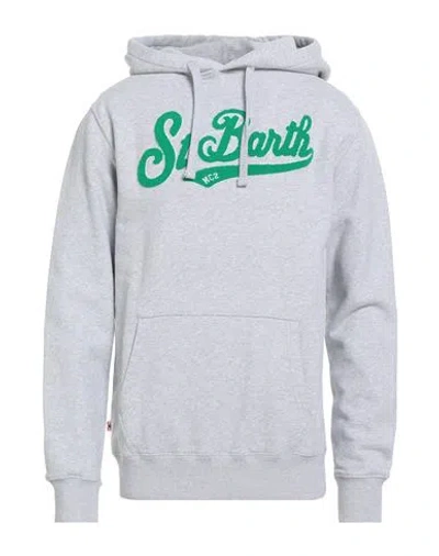 Mc2 Saint Barth Man Sweatshirt Light Grey Size L Cotton