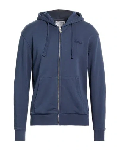 Mc2 Saint Barth Man Sweatshirt Navy Size L Cotton In Blue
