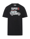 Mc2 Saint Barth Man T-shirt Black Size L Cotton In Black