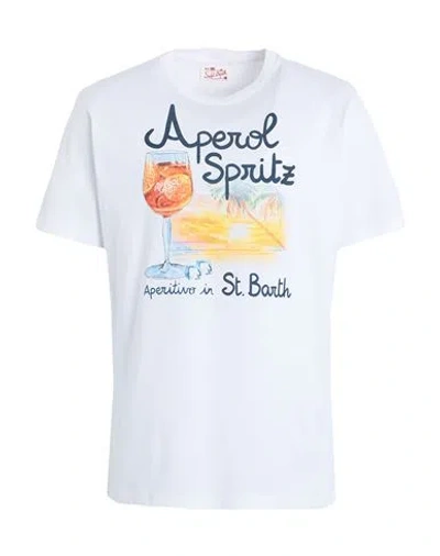 Mc2 Saint Barth Man T-shirt White Size Xxl Cotton