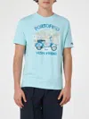 MC2 SAINT BARTH MAN T-SHIRT WITH PORTOFINO VESPA FRIEND PLACED PRINT VESPA SPECIAL EDITION
