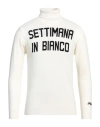 Mc2 Saint Barth Man Turtleneck Off White Size L Wool, Viscose, Cashmere, Polyamide