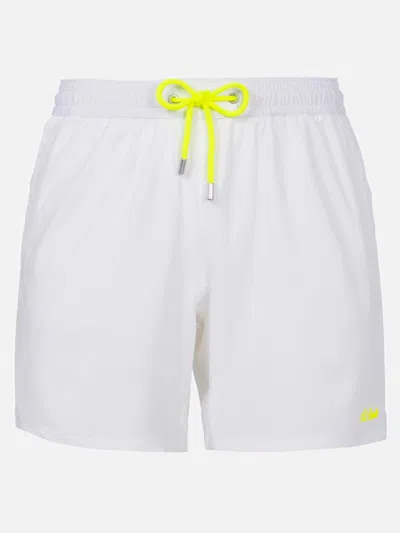 Mc2 Saint Barth Man Lightweight Fabric White Swim-shorts Lighting Pantone Pantone Special Edition