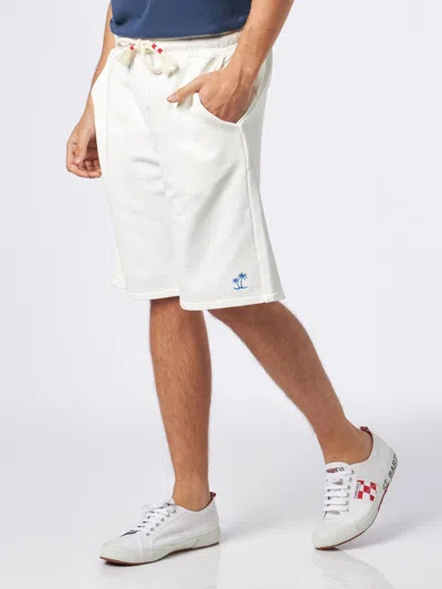 Mc2 Saint Barth Man White Cotton Bermuda