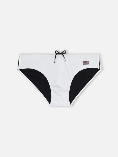 Mc2 Saint Barth Man White Swim Briefs Cayo