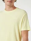 Mc2 Saint Barth Man Yellow Terry T-shirt Gary With St. Barth Embroidery In Yellow