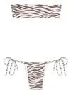 Mc2 Saint Barth Marielle Bikini In Animal Print