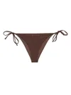 Mc2 Saint Barth 'marielle String' Brown Bikini Slip
