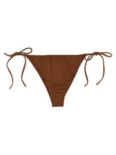 Mc2 Saint Barth 'marielle' Bikini Bottoms In Brown